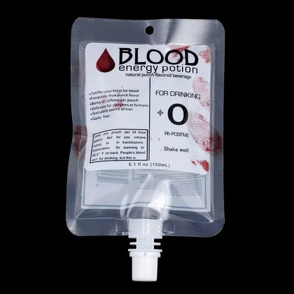 Get Spooky Sips: 10Pcs Halloween Vampire Blood Drink Bags for Thrilling Thirst Quenching!