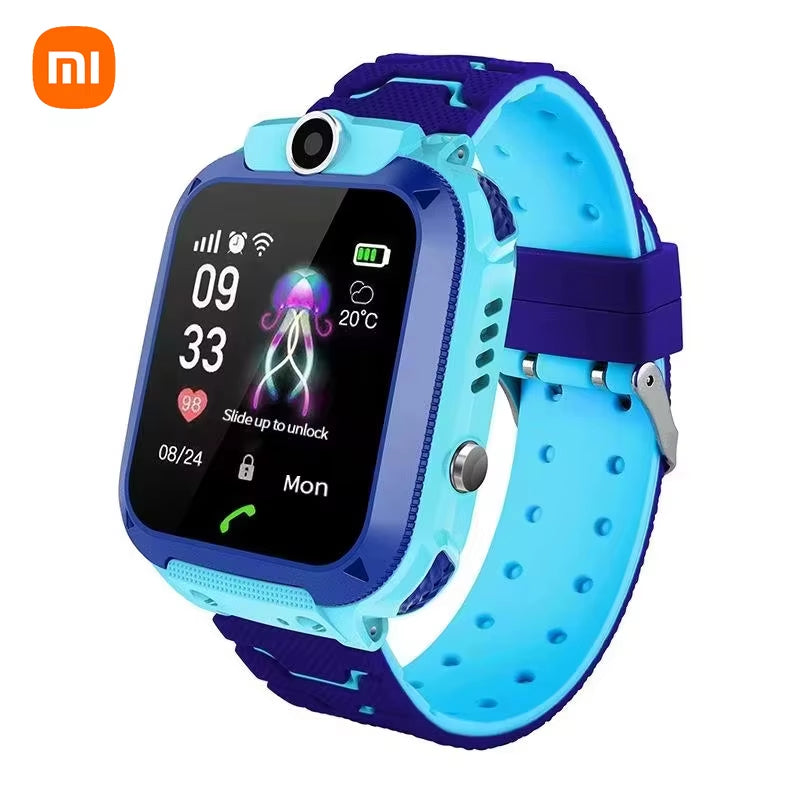 Xiaomi Kids 4G Smart Watch Sim Card Call SOS GPS Location Child Smart Watch Camera Waterproof Watch for Boys Girls Present 2026