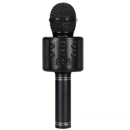 Wireless Bluetooth Karaoke Microphone, 5-In-1 Mic with Built-In Stereo Speaker/4 Voice-Changing Effect, Great Gifts