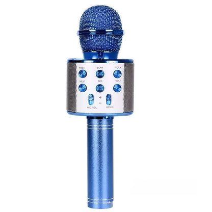 Wireless Bluetooth Karaoke Microphone, 5-In-1 Mic with Built-In Stereo Speaker/4 Voice-Changing Effect, Great Gifts